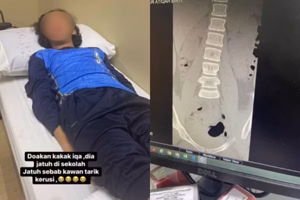 Be gai bi liet vi tro dua keo ghe cua ban hoc