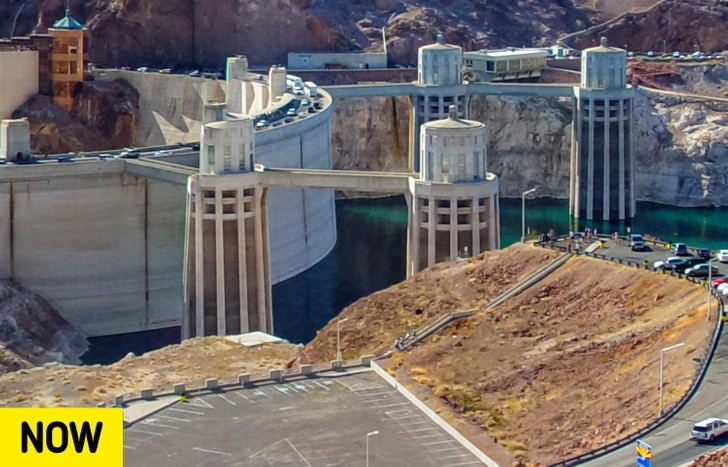 Qua bức ảnh, chúng ta có thể thấy mực nước đã giảm bao nhiêu trong những thập kỷ qua. Ảnh: BS.