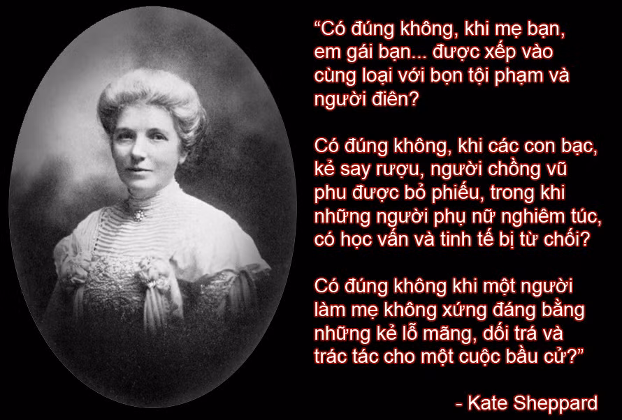 Kate Sheppard: Huyen thoai dau tranh cho quyen phu nu cua nhan loai
