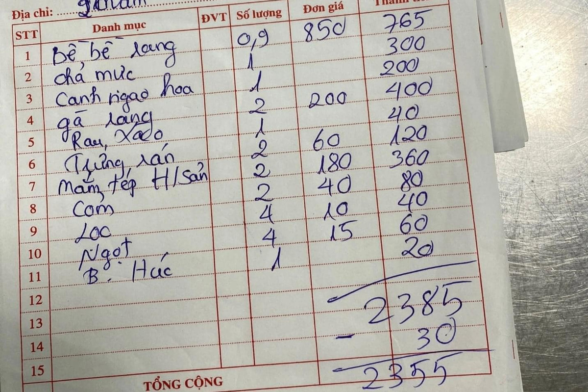 Thuc hu viec doan khach “to” bua an bi chat chem o Ha Long