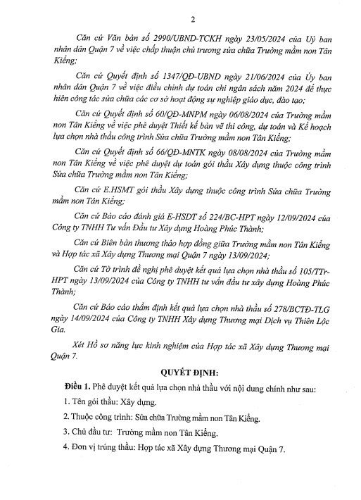 TP HCM: 1 nhà thầu dự gói xây lắp hơn 1,4 tỷ tại Nhà Bè - Hình 3 TP HCM: 1 nha thau du goi xay lap hon 1,4 ty tai Nha Be-Hinh-3