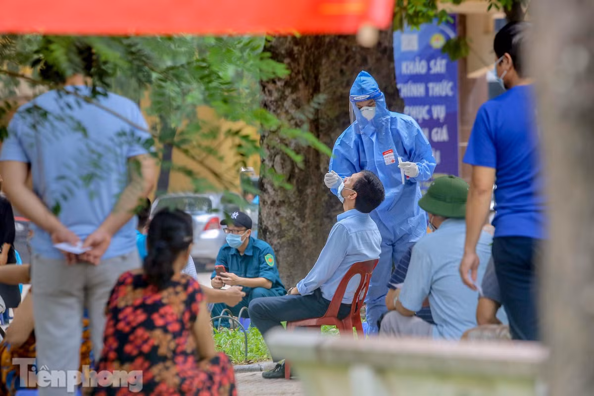 Vườn hoa trên phố Tây Sơn được trưng dụng.