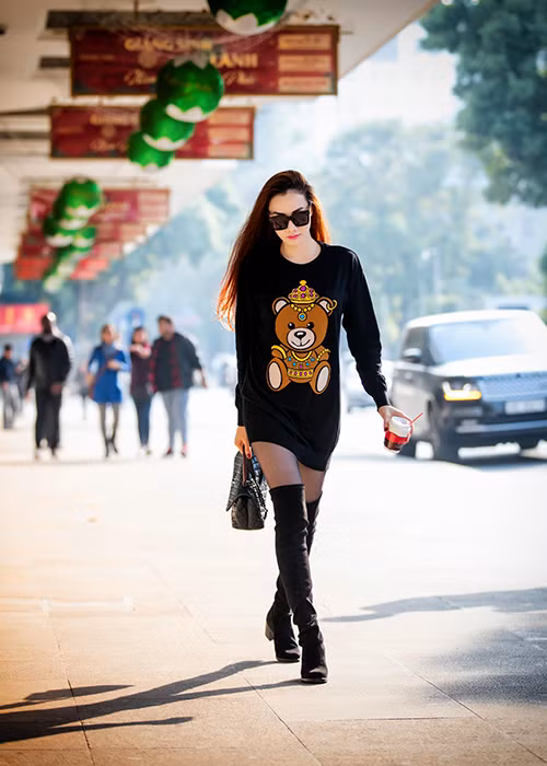 Đầu năm mới, nữ diễn viên 8x đã rất bận rộn với lịch làm việc dày đặc.