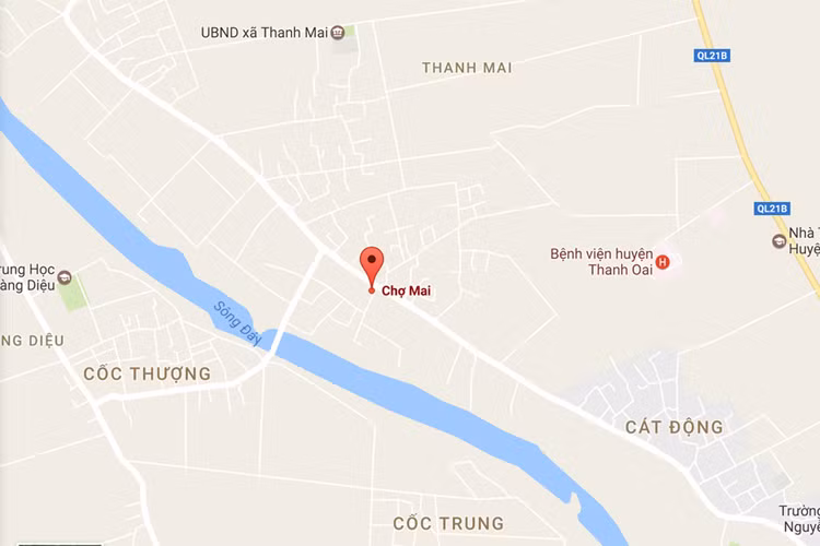 Bản đồ khu vực chợ Thanh Mai.