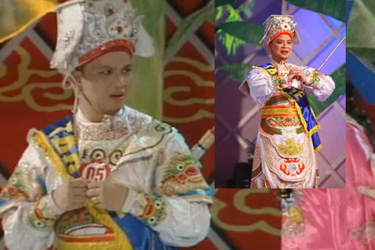 Nghệ sĩ Anh Tuấn từng đóng vai Táo Y tế với màn báo cáo bằng bộ môn nghệ thuật tuồng độc đáo trong Táo quân 2009. (Ảnh: Dân Việt)