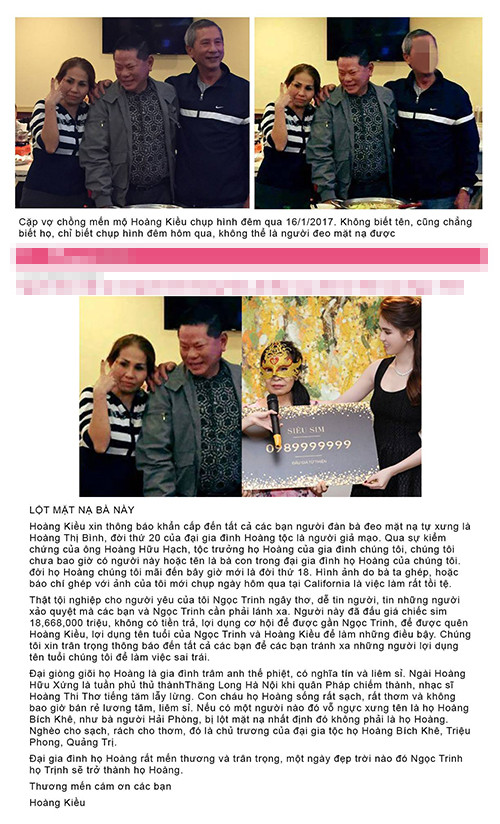 Chia sẻ của tỷ phú Hoàng Kiều.