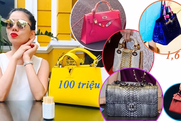 Đáng chú ý, Lệ Quyên có trong tay bộ sưu tập túi xách trị giá hàng chục tỷ đồng. Các phụ kiện trang sức, kính mắt, giày dép và quần áo của nữ ca sĩ đều là những thiết kế mới từ các thương hiệu nổi tiếng. (Ảnh: Vietnamnet)
