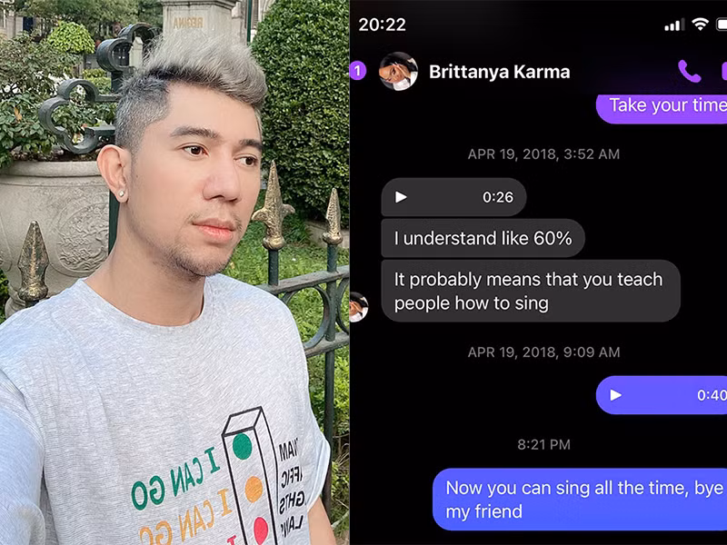 Lương Bằng Quang gửi lời chào tạm biệt Karma. Anh khen nữ vlogger là người vô tư và lịch sự.