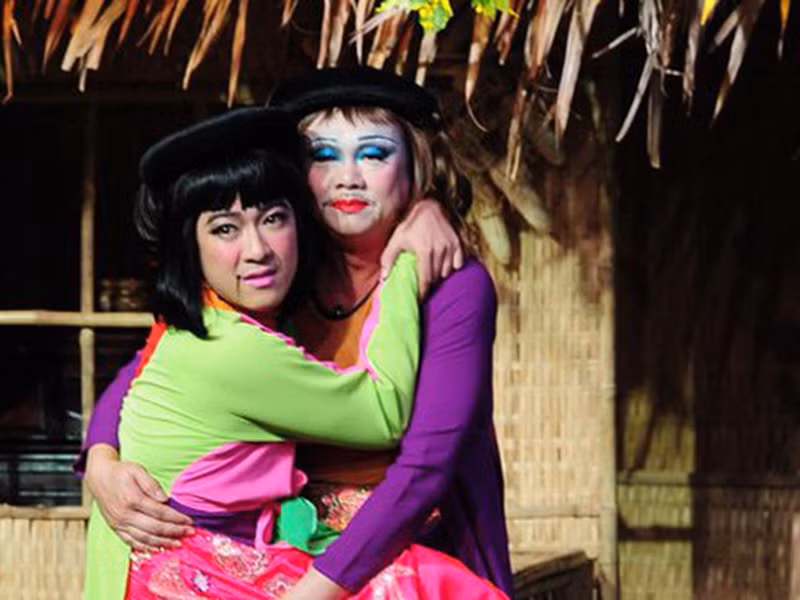 Chí Tài tham gia nhiều gameshow như: “Ơn giời! Cậu đây rồi”, “Hội ngộ danh hài”, “Ca sĩ giấu mặt”, “Gương mặt thân quen”, “Người hát tình ca”, “Giọng ải giọng ai”. Ảnh: VTV