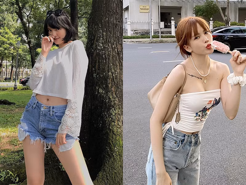 Nếu Như Hải Tú được khen ăn ảnh, có vẻ đẹp khác biệt thì Thiều Bảo Trâm sở hữu vóc dáng vô cùng gợi cảm.