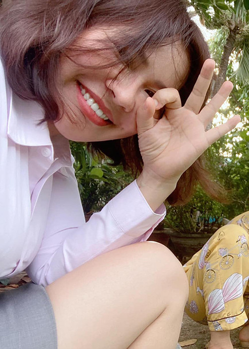 Nhan sắc đời thường của doanh nhân Ngọc Tiền được không ít người khen ngợi.