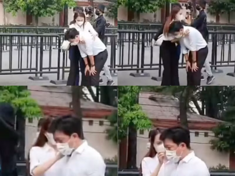 Trường Giang rất suy sụp khi đến viếng nghệ sĩ Chí Tài. Ảnh: Đất Việt