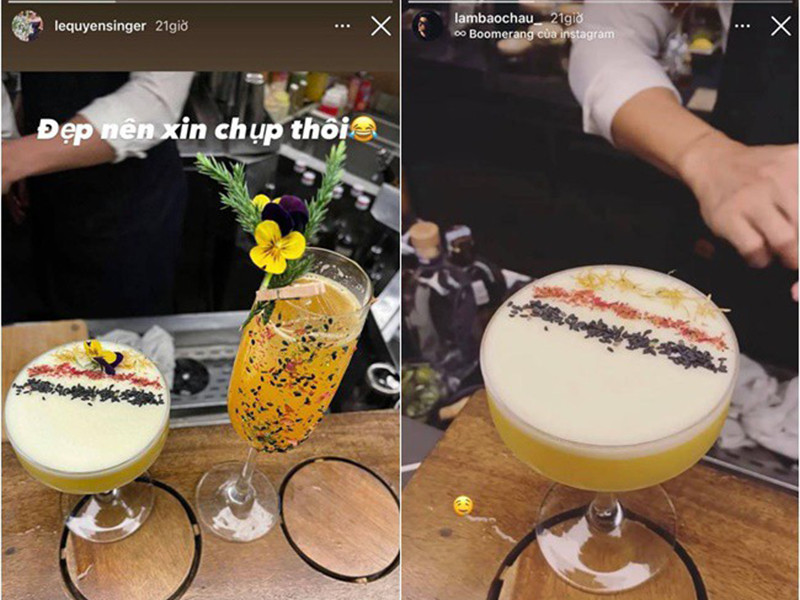 Trước đó, Lệ Quyên và Lâm Bảo Châu liên tục bị soi khi đăng ảnh ngồi chung một chuyến bay, hay cùng check-in ở một cửa hàng với vị trí chụp ảnh và thời gian đăng bài trùng khớp.