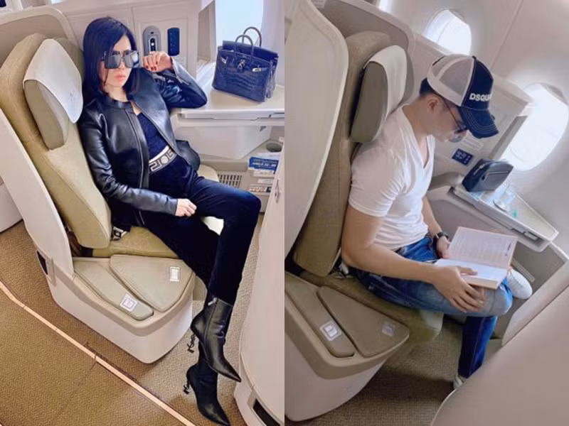 Hình ảnh khiến cả hai vướng nghi vấn đi cùng một chuyến bay. Ảnh: Dân Việt