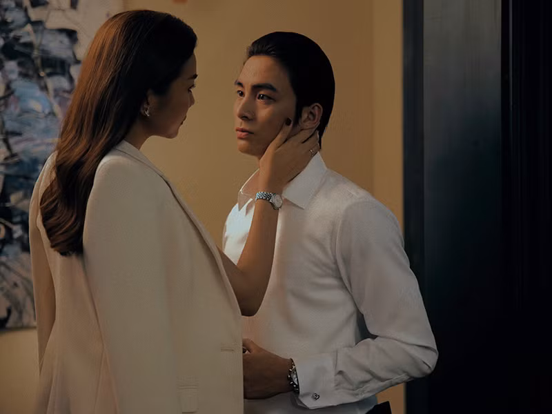 Nhờ lợi thế ngoại hình, Lãnh Thanh trở thành diễn viên sáng giá. Anh từng đóng phim điện ảnh "Chị chị em em" cùng Thanh Hằng và Chi Pu. Ảnh: Vnmedia