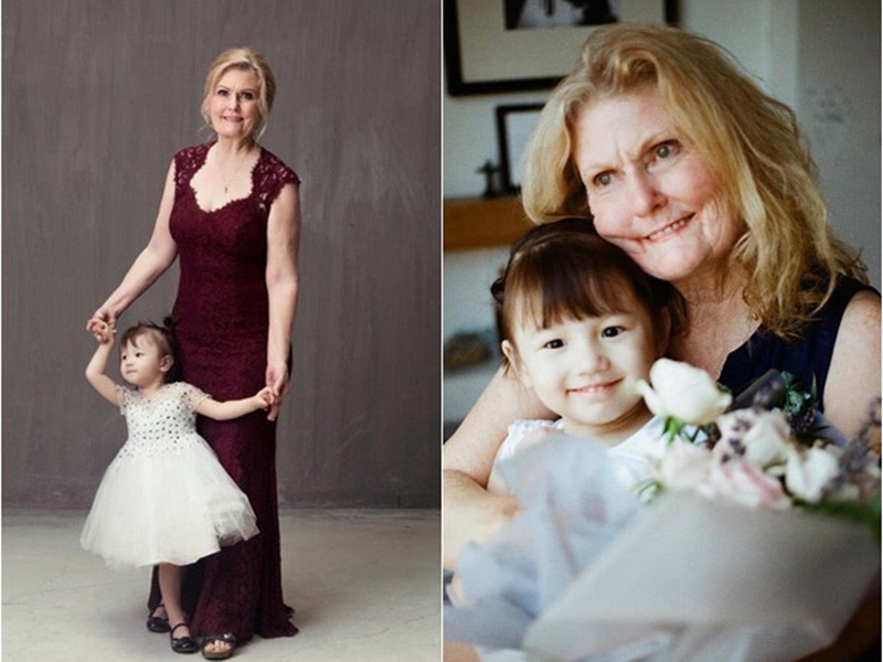 Mẹ chồng của Phương Vy rất yêu quý con dâu. Lúc Phương Vy sinh con, mẹ chồng nữ ca sĩ sang tận Việt Nam ở 6 tháng để cùng giúp trông cháu. Ảnh: Phụ nữ Việt Nam