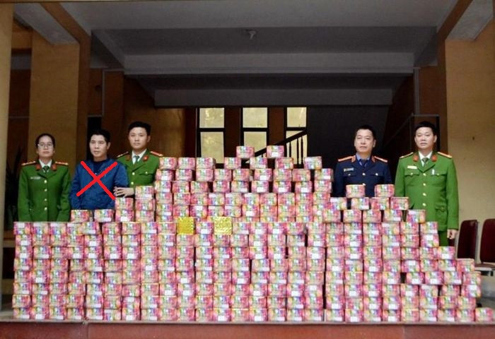 Nghe An: Bat doi tuong xay ham bi mat, tang tru hon 700kg phao trai phep