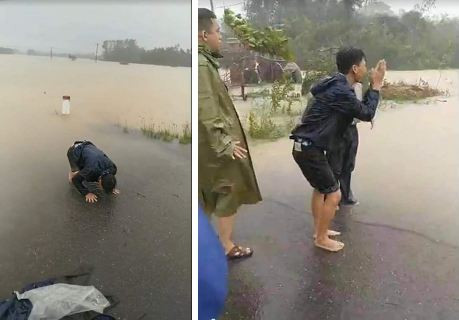 Nhận tin báo, lực lượng chức năng đã nhanh chóng có mặt để tổ chức tìm kiếm. Tuy nhiên, do nước đang lên cao và chảy xiết nên việc tìm kiếm gặp nhiều khó khăn. Đến 13h cùng ngày, thi thể sản phụ Hoàng Thị Phượng đã được tìm thấy cách vị trí ghe lật 100m. Được biết, khi sự việc xảy ra người chồng gào khóc thảm thiết gọi tên vợ và cầu cứu mọi người.