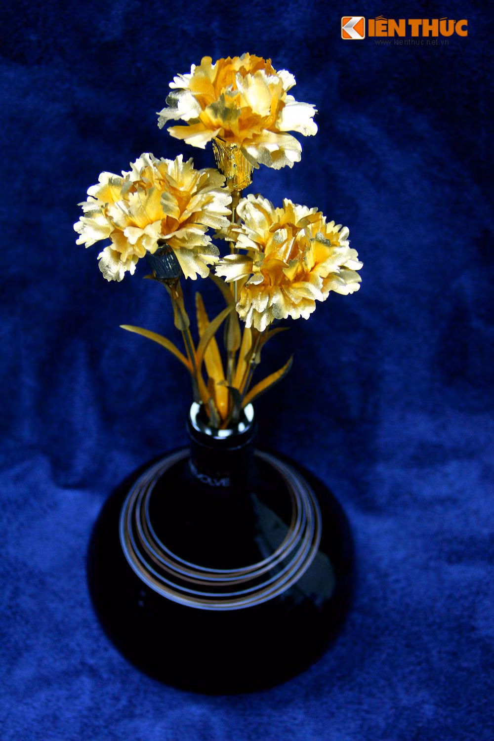 Ngoài các sản phẩm độc lạ trên thì hoa cẩm chướng mạ vàng cũng là món quà được đáng mày râu chú ý. Sản phẩm này có giá từ 1.000.000 - 2.500.000 đồng/bông tùy vào kích cỡ.