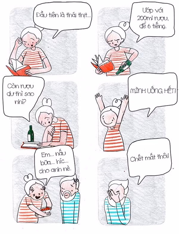 Hạn hán lời với nỗ lực thể hiện tình yêu qua đường bao tử của cô nàng này.