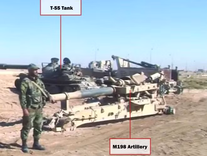 Lựu pháo M198 xuất hiện rất sớm khi cuộc nội chiến tại Syria bắt đầu diễn ra vào năm 2011. Hình ảnh lựu pháo M198 bị quân đội chính phủ Syria thu giữ.