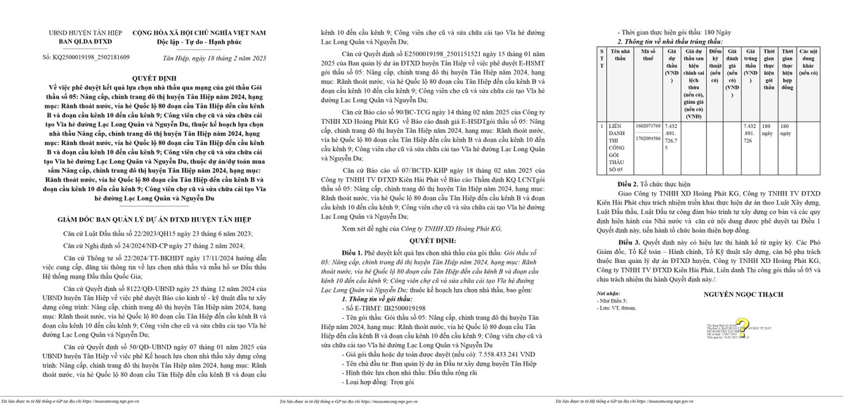 Kien Giang: Huyen Tan Hiep dau tu hon 9 ty nang cap, chinh trang do thi