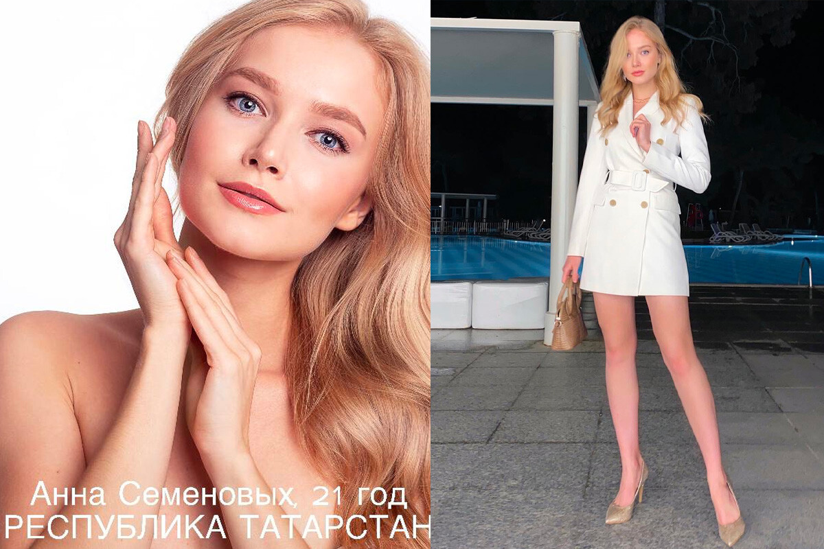 Anna Semenovykh, 21 tuổi.là một nhà quản lý sự kiện và nghệ sĩ trang điểm. Cô còn nổi tiếng trong vai trò người dẫn chương trình truyền hình môn khúc côn cầu trên băng.