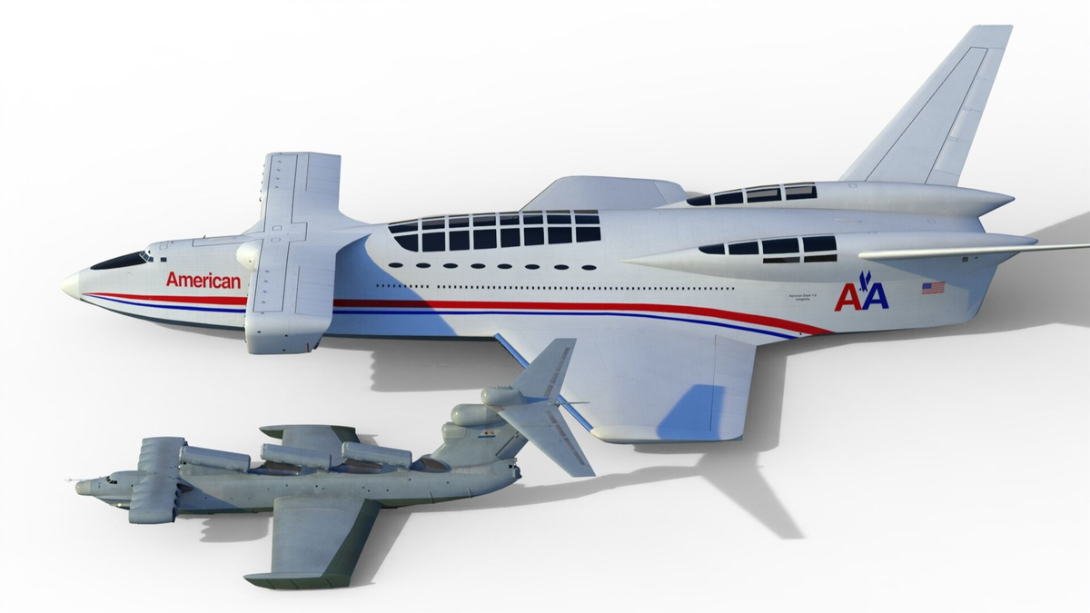 Điểm "bất thường" của chiếc máy bay này là nói không bay ở độ cao trên nghìn mét mà sẽ lơ lửng phía trên mặt nước.