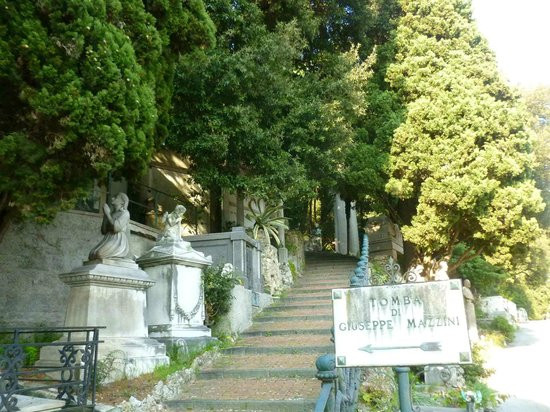 Đây còn nơi yên nghỉ của một số nhân vật nổi tiếng như vợ nhà văn Oscar Wilde Constance Lloyd, ca sĩ Fabrizio De André, Thượng nghị sĩ Nino Bixio hay nhà thơ Giuseppe Mazzini.