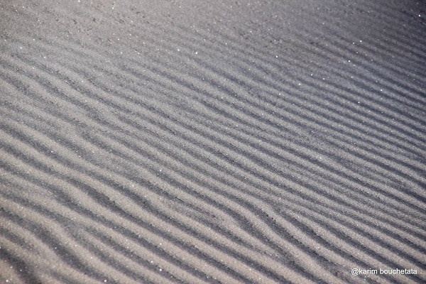 Sự việc hy hữu này vô tình tạo nên khung cảnh tuyệt đẹp trên cát.