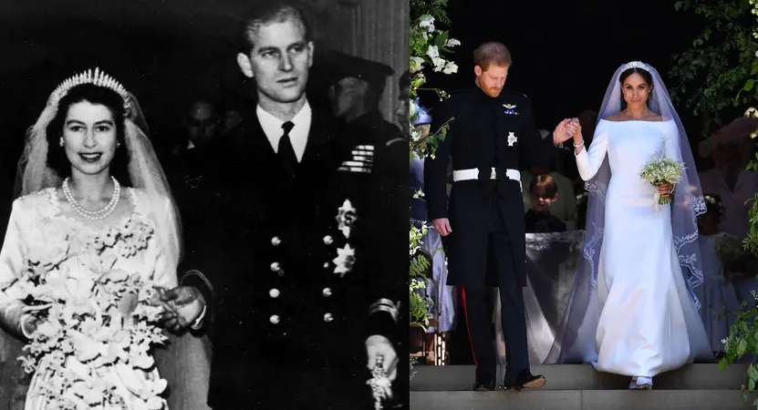 Trong khi lễ cưới của Nữ hoàng Elizabeth II được Đài BBC phát sóng vào năm 1947, thì chỉ riêng ở Mỹ, đám cưới hoàng gia của Hoàng tử Harry và Meghan Markle đã được phát sóng bởi 15 kênh khác nhau.