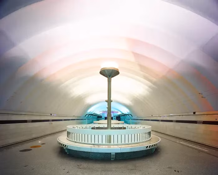 Ga tàu điện ngầm Sportivnaya nằm ở Moscow khai trương vào năm 1957.