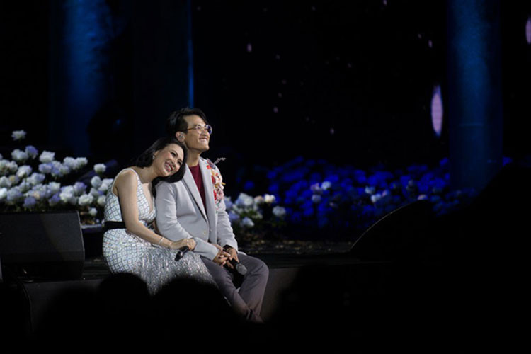 Mỹ Tâm đến nay chưa từng công khai hẹn hò ai trong khi Hà Anh Tuấn từng có chuyện tình mập mờ với nữ ca sĩ Phương Linh. Ảnh: VTV