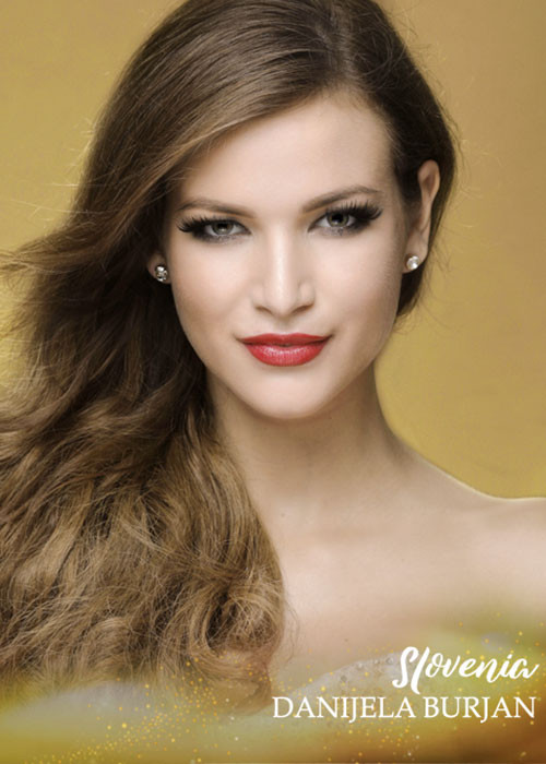 Cạnh tranh vương miện với đại diện Venezuela là Danijela Burjan - đại diện Slovenia. Danijela năm nay 22 tuổi, tỏa sáng ở mọi phần thi. Hiện, đại diện Slovenia đã 3 lần giành giải (2 giải vàng ở phần thi trang phục dạ hội và tài năng, giải đồng ở phần thi áo tắm).
