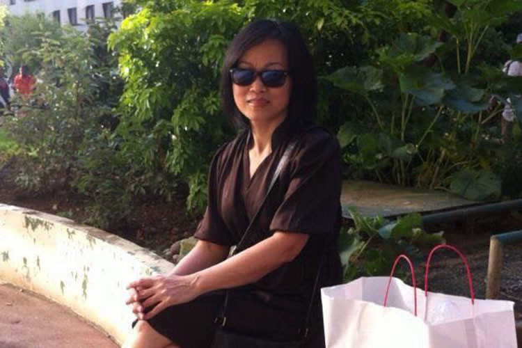 Đêm chung kết Hoa hậu Trái đất 2018 tại Philippines, mẹ của Phương Khánh cũng có mặt để trực tiếp cổ vũ con gái.