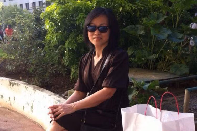 Đêm chung kết Hoa hậu Trái đất 2018 tại Philippines, mẹ của Phương Khánh cũng có mặt để trực tiếp cổ vũ con gái.