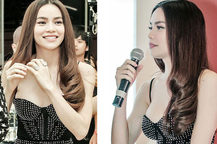 Bạn gái của Kim Lý khoe vòng một gợi cảm đến khó tin trong chiếc váy hai dây. Ảnh: Tiền Phong