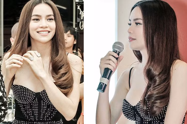 Bạn gái của Kim Lý khoe vòng một gợi cảm đến khó tin trong chiếc váy hai dây. Ảnh: Tiền Phong