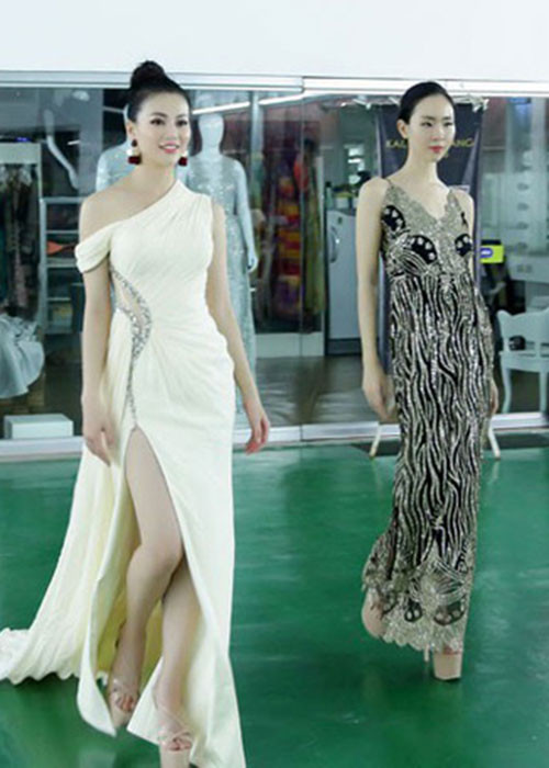 Tập luyện trong điều kiện không như mơ giúp Phương Khánh rèn được sức bền, giúp cô theo được lịch trình dày đặc tại Hoa hậu Trái đất 2018. Ảnh: Tổ quốc