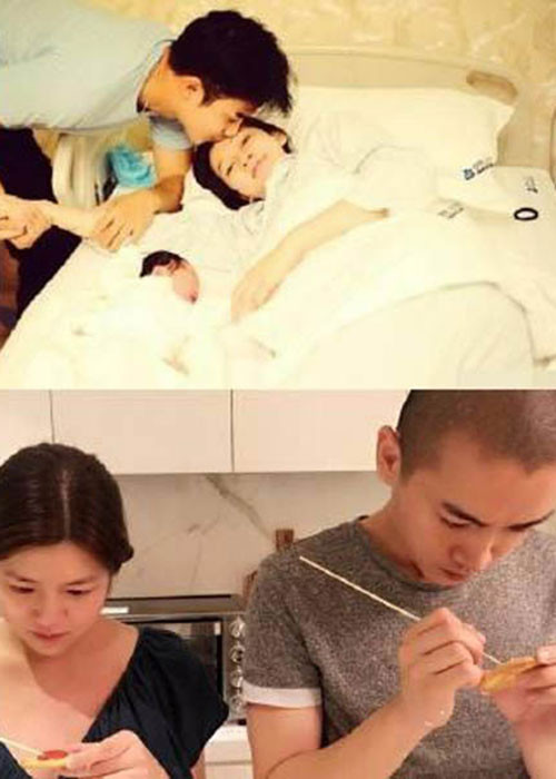 Tháng 12/2016, Trần Nghiên Hy hạ sinh con trai đầu lòng. Thời điểm vợ lâm bồn, Trần Hiểu luôn túc trực để chăm sóc vợ con.