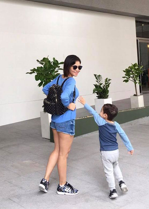 Qua những lời chia sẻ của Thu Minh, con trai của cô rất hiếu động.