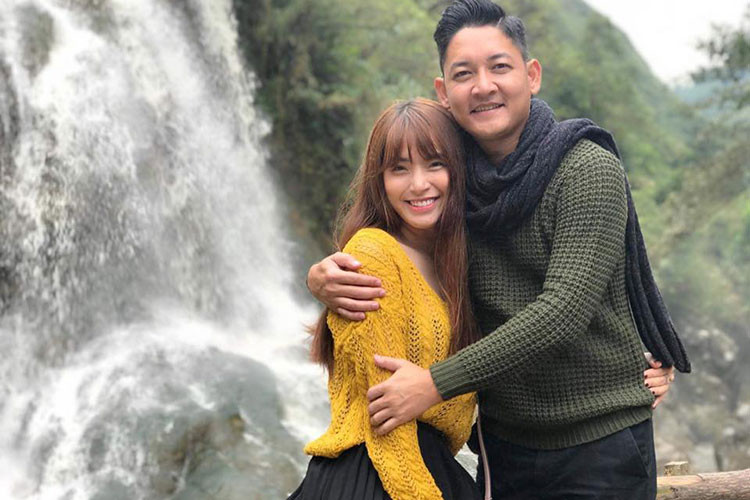 Tháng 10 vừa qua, Hải Băng và Thành Đạt trốn các con để đi du lịch ở Sapa.