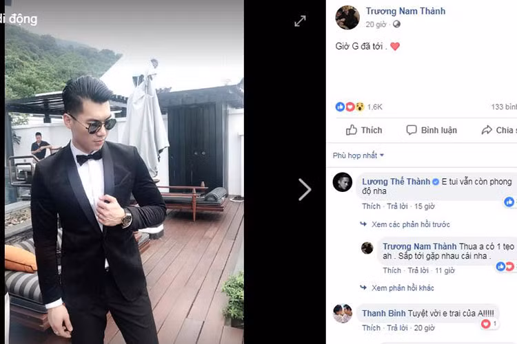 Đáng chú ý, ở phần bình luận, bố của Trương Nam Thành đã gửi lời chúc mừng đến con trai: "Chúc con trai bước vào cuộc sống mới nhiều niềm vui và hạnh phúc bên cạnh người con đã chọn".