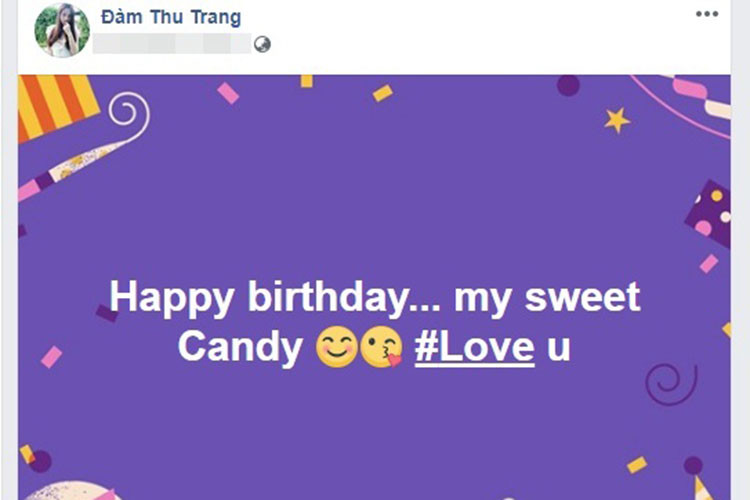 Sinh nhật bé Subeo, Đàm Thu Trang gửi lời chúc mừng đầy ngọt ngào đến cậu nhóc.