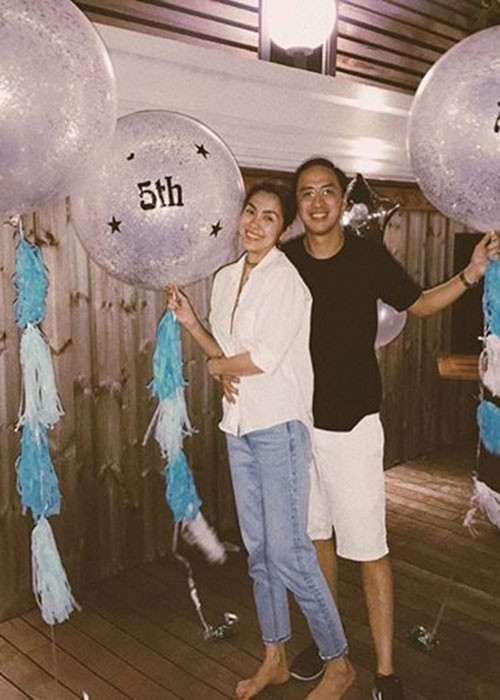 Mọi năm vào ngày cưới, vợ chồng Tăng Thanh Hà luôn chia sẻ hình ảnh bên nhau.