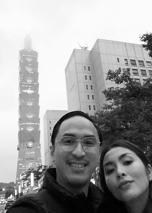 Ky niem ngay cuoi, vo chong Tang Thanh Ha “tron con” di du lich