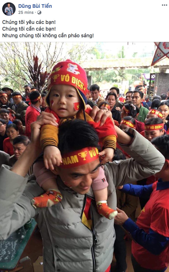 Bui Tien Dung, Quang Hai: 'Tuyen Viet Nam khong can phao sang'