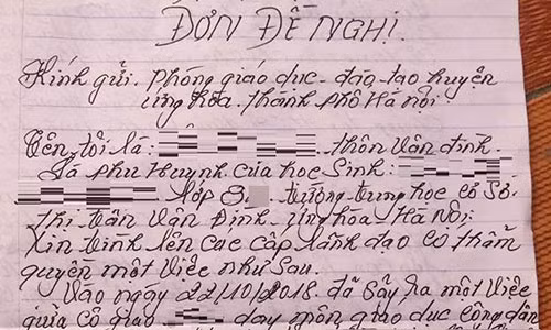 Xac minh viec co giao bi to danh, xuc pham hoc sinh o Ha Noi