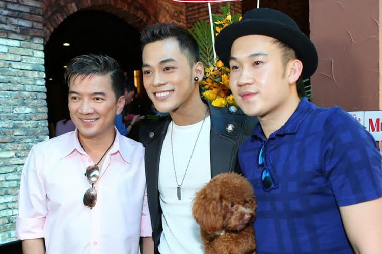 Phan Ngọc Luân thân thiết với Dương Triệu Vũ trước khi tố Dương Triệu Vũ là người thứ ba chen vào mối quan hệ giữa anh và Mr Đàm. Ảnh: vdtonline
