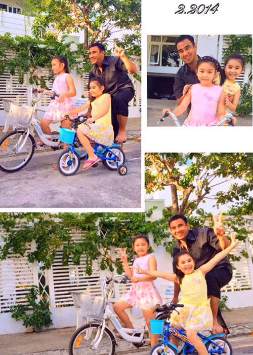 2 cô con gái của Quyền Linh tên Thảo Linh (Lọ Lem) và Thảo Ngọc (Hạt Dẻ) đều xinh xắn.